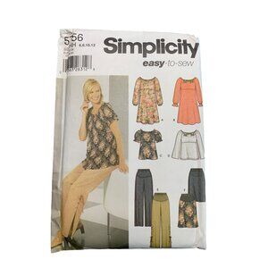 Simplicity Shirt Skirt Pants Women's Size 6-12 Sewing Pattern 5756 - uncut